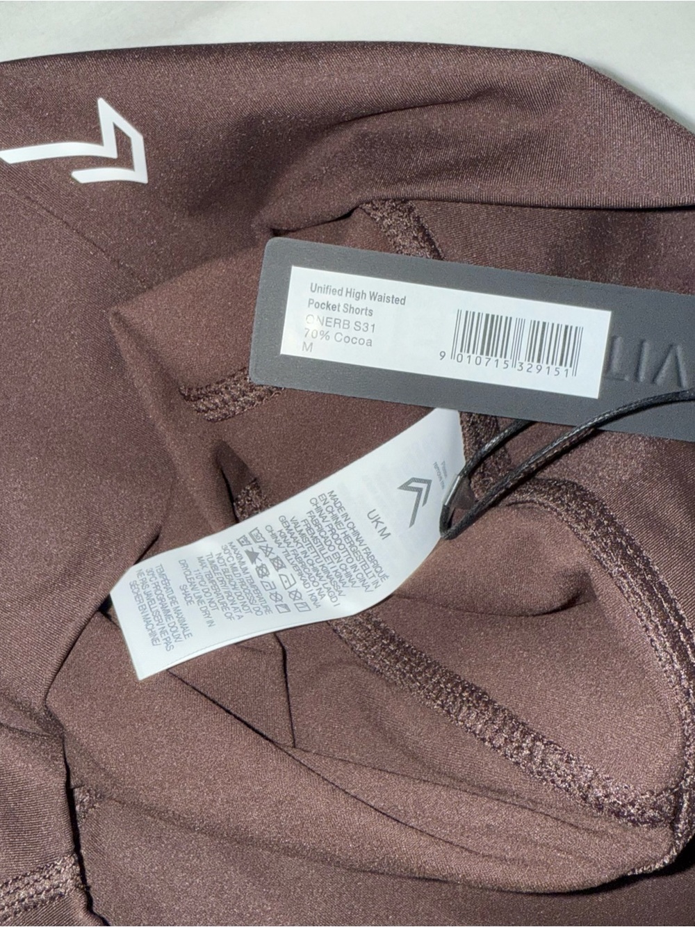 ONER ACTIVE UNIFIEDMOVE™ HIGH WAISTED POCKET SHORTS 6" IN 70% COCOA - Picture 3 of 9